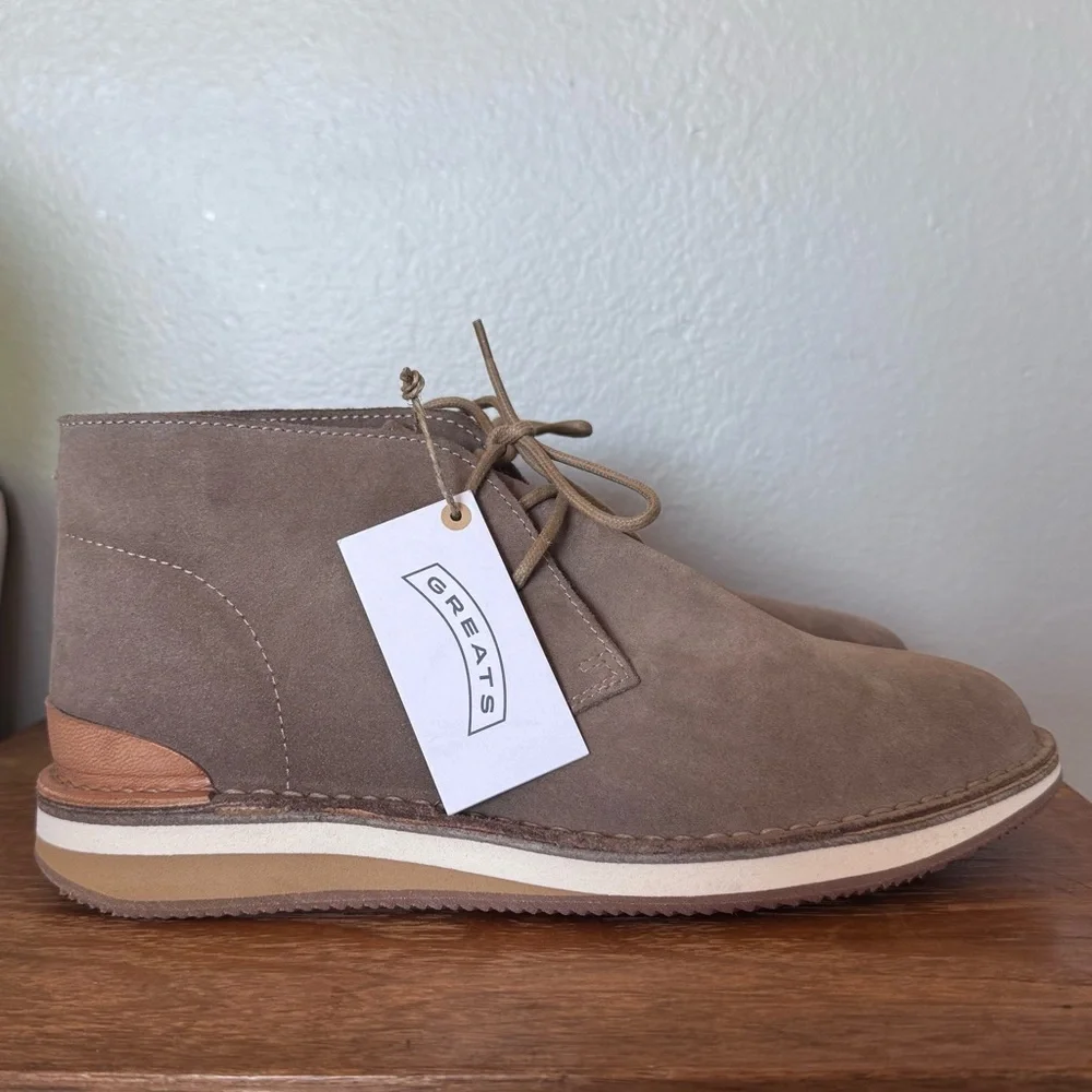 Men’s Greats Brand Hirsch Suede Desert Chukka Boots Size 9